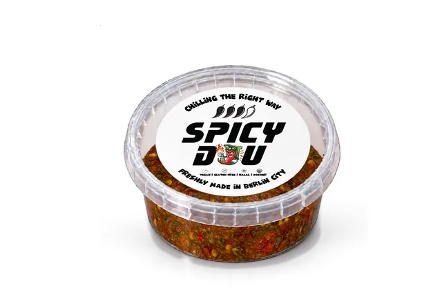 Fiery Blaze in its Spicy Dju tub with label
