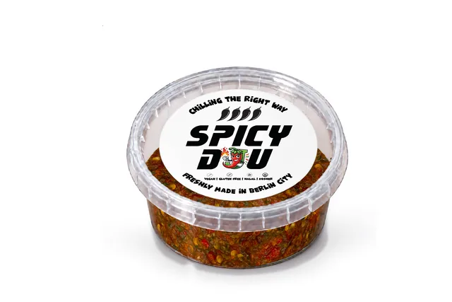 Inferno Surge in its Spicy Dju tub with label
