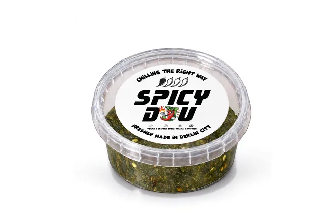 Mild Glow in its Spicy Dju tub with label